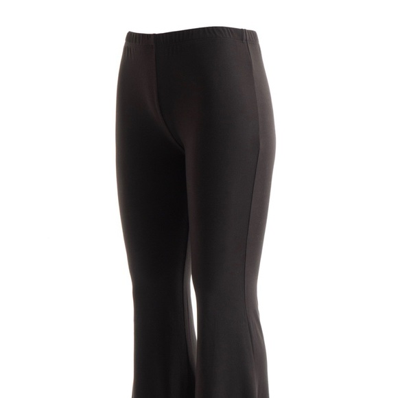 BRUSHED JERSEY BELL BOTTOM PANTS (PLUS) - Picture 3 of 8